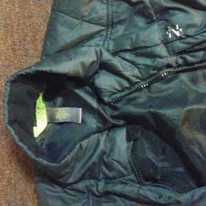 Izod Mens Black Sleeveless Puffer Vest Zip Up Jacket Size M